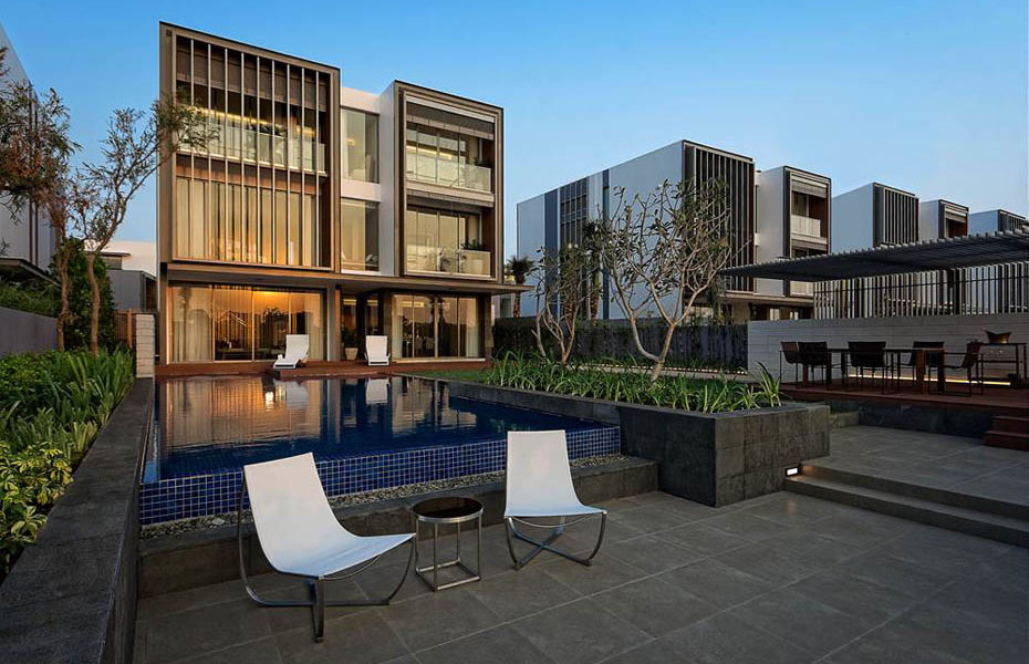 HOLM Riverfront Villas Back end - Mặt sau của Biệt thự hướng sông